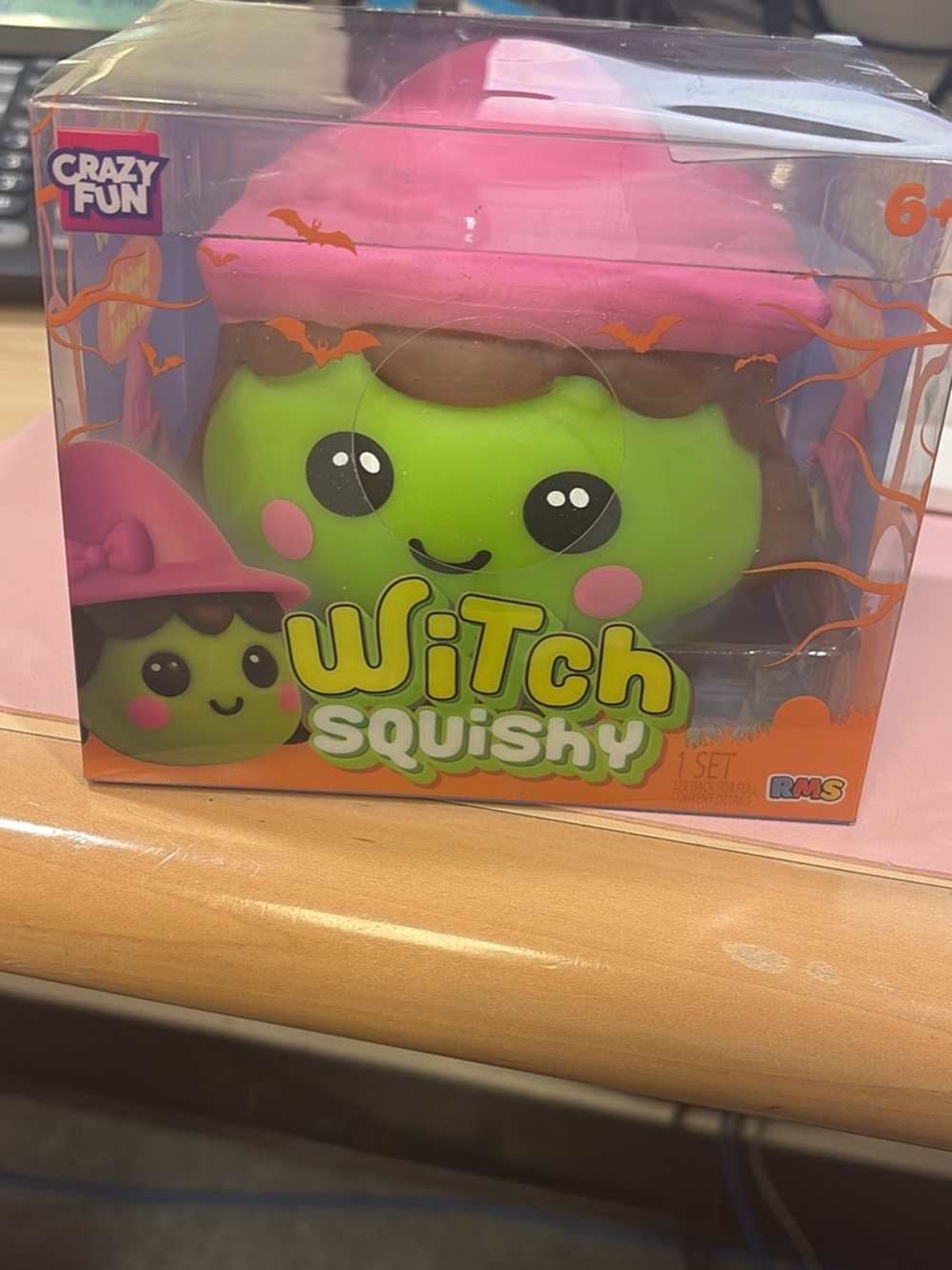 Witch Squishy - Pink & Green Cute Bath Toy